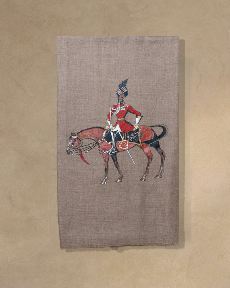 Cantle Dusk Cashmere stole Brown stole from the Ashwaa Equestrian collection