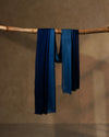 Cobalt Pommel Cashmere Stole