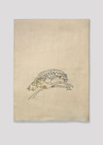 Bascule Arc Cashmere Stole — Cream stole from the Ashwaa Show Jumping collection