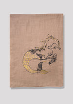 Forelock Myth Cashmere Stole — Beige stole from the Ashwaa Equestrian collection