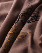 Forelock Myth Cashmere Stole — Beige stole from the Ashwaa Equestrian collection