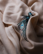 Volte Cadence Cashmere Stole — Earth Brown stole from the Ashwaa Dressage collection