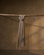 Volte Cadence Cashmere Stole — Earth Brown stole from the Ashwaa Dressage collection
