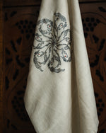 Fetlock Frost Cashmere Stole — Cream stole from the Ashwaa Equestrian collection
