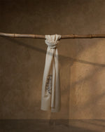 Fetlock Frost Cashmere Stole — Cream stole from the Ashwaa Equestrian collection