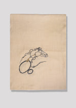 Bridle Frost Cashmere Stole — Cream stole from the Ashwaa Equestrian collection