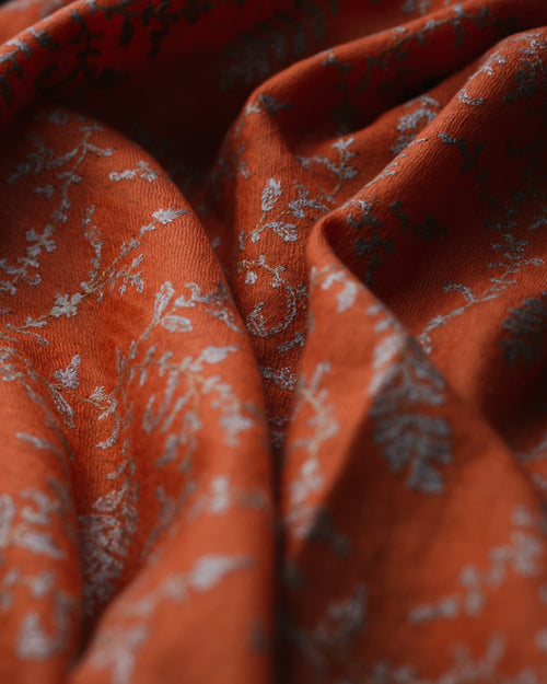 Canter Glow Baby Cashmere Shawls — Sunset Orange shawl from the Ashwaa Icons collection