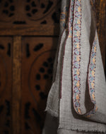 Meadow Dawn Baby Cashmere Stole — Natural Brown stole from the Ashwaa Icons collection