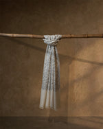 Halter Frost Baby Cashmere Stole — Cream stole from the Ashwaa Icons collection