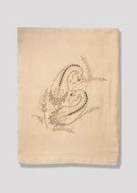 Pirouette Gilt Cashmere Stole — Cream stole from the Ashwaa Dressage collection