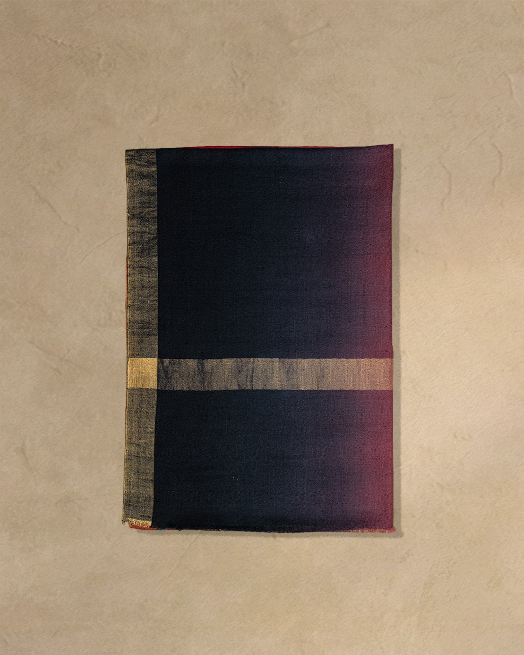 Crimson Thread Cashmere Stole  Burgundy stole from the Ashwaa Sunrise collection