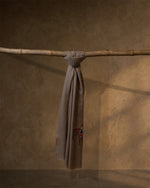 Cantle Dusk Cashmere Stole — Earth Brown stole from the Ashwaa Equestrian collection