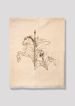 Vault Soar Cashmere Stole — Cream stole from the Ashwaa Show Jumping collection