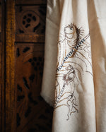 Vault Soar Cashmere Stole — Cream stole from the Ashwaa Show Jumping collection