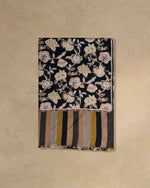 Kalam Noir Cashmere Stole  Black stole from the Ashwaa Icons collection