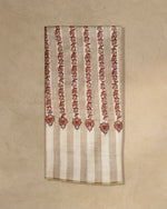 Amber Needle Cashmere Shawl  Brown stole from the Ashwaa Icons collection