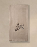 Bridle Glint Wool Shawl — Beige shawl from the Ashwaa Equestrian collection