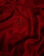 Spur Crimson Wool Stole — Crimson Red stole from the Ashwaa Equestrian collection