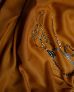 Stirrup Gilt Wool Stole — Mustard stole from the Ashwaa Equestrian collection