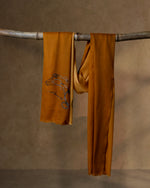 Stirrup Gilt Wool Stole — Mustard stole from the Ashwaa Equestrian collection
