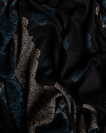 Flank Dusk Wool Stole — Black stole from the Ashwaa Equestrian collection