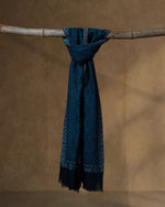 Flank Dusk Wool Stole — Black stole from the Ashwaa Equestrian collection