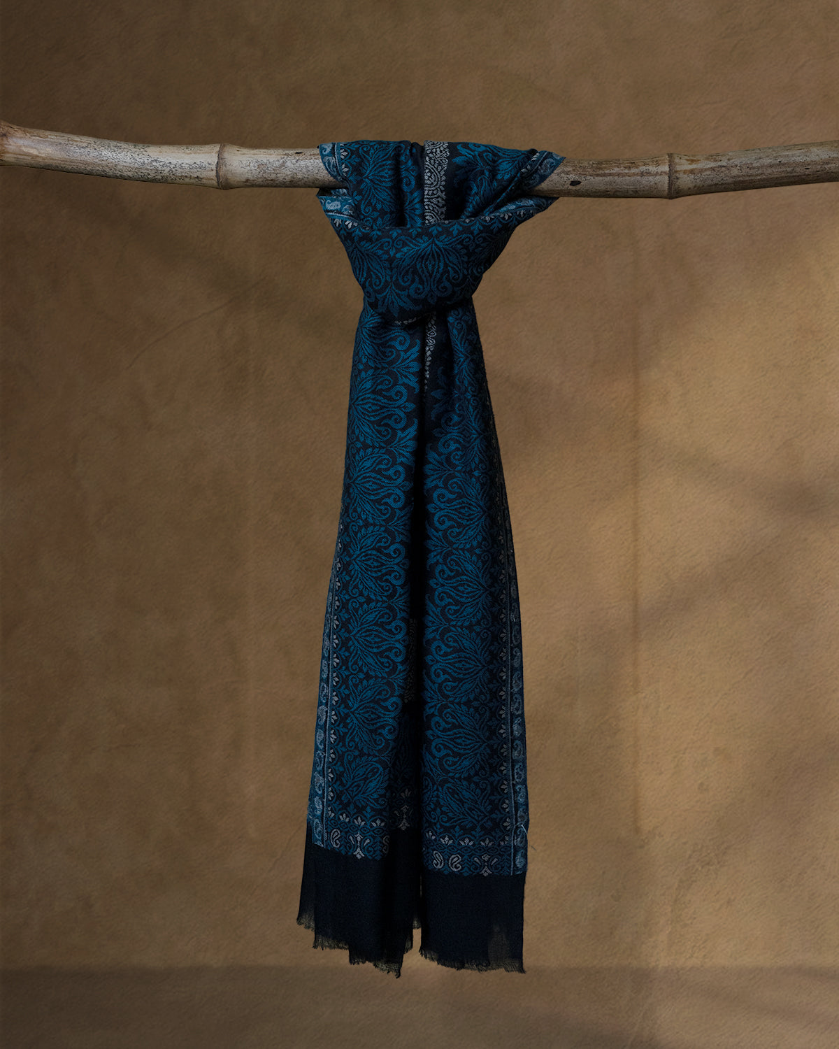 Flank Dusk Wool Stole — Black stole from the Ashwaa Equestrian collection