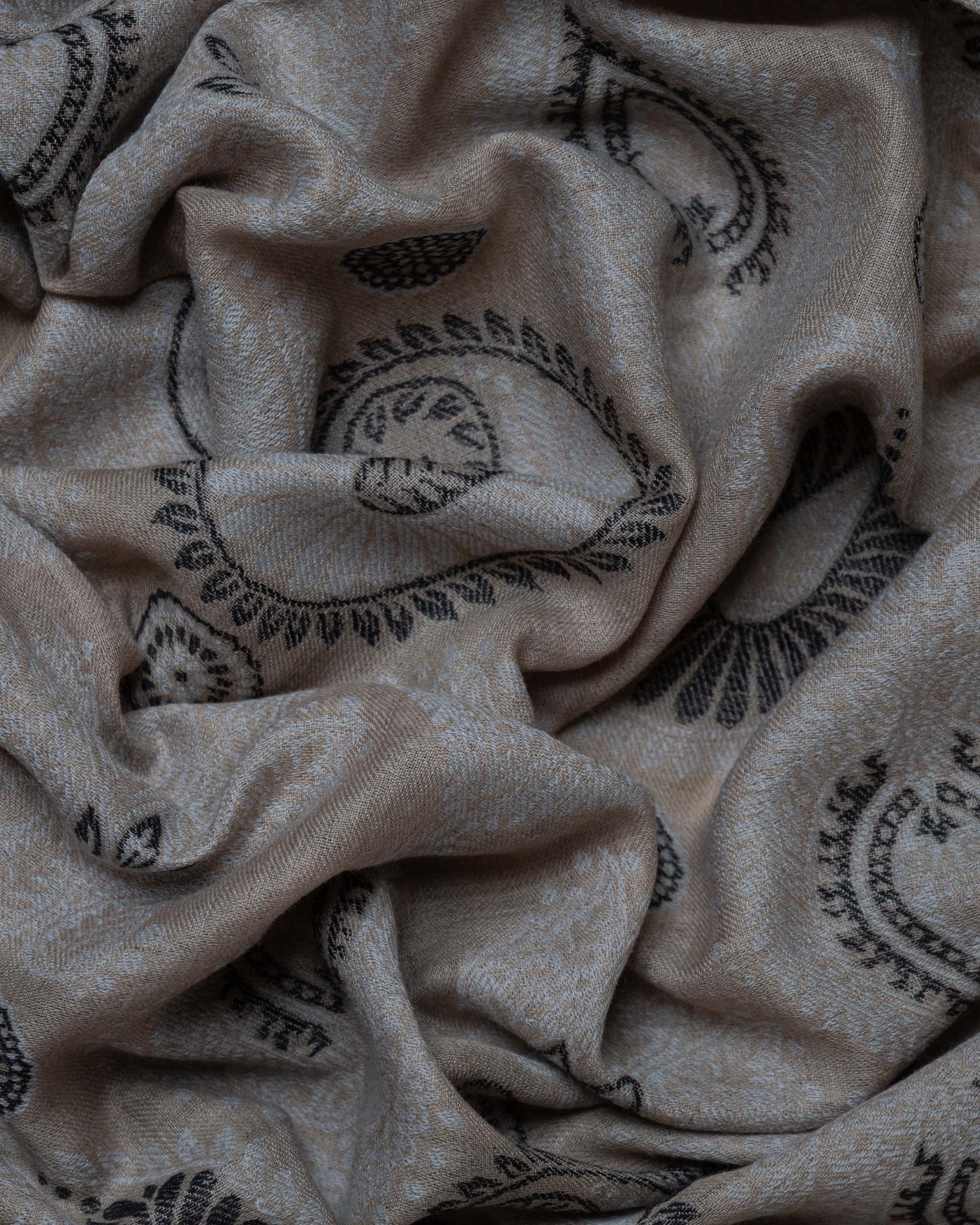 Pastern Dune Wool Stole — Beige stole from the Ashwaa Equestrian collection