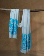Halter Bloom Wool Stole — Cream stole from the Ashwaa Equestrian collection