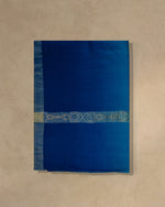 Plume Zari Cashmere Stole  Peacock Blue stole from the Ashwaa Equestrian collection