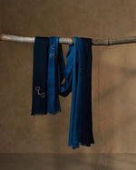 Snaffle Dusk Wool Stole — Grey stole from the Ashwaa Equestrian collection