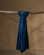 Snaffle Dusk Wool Stole — Grey stole from the Ashwaa Equestrian collection