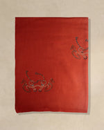 Pommel Ember Wool Stole — Coral stole from the Ashwaa Equestrian collection