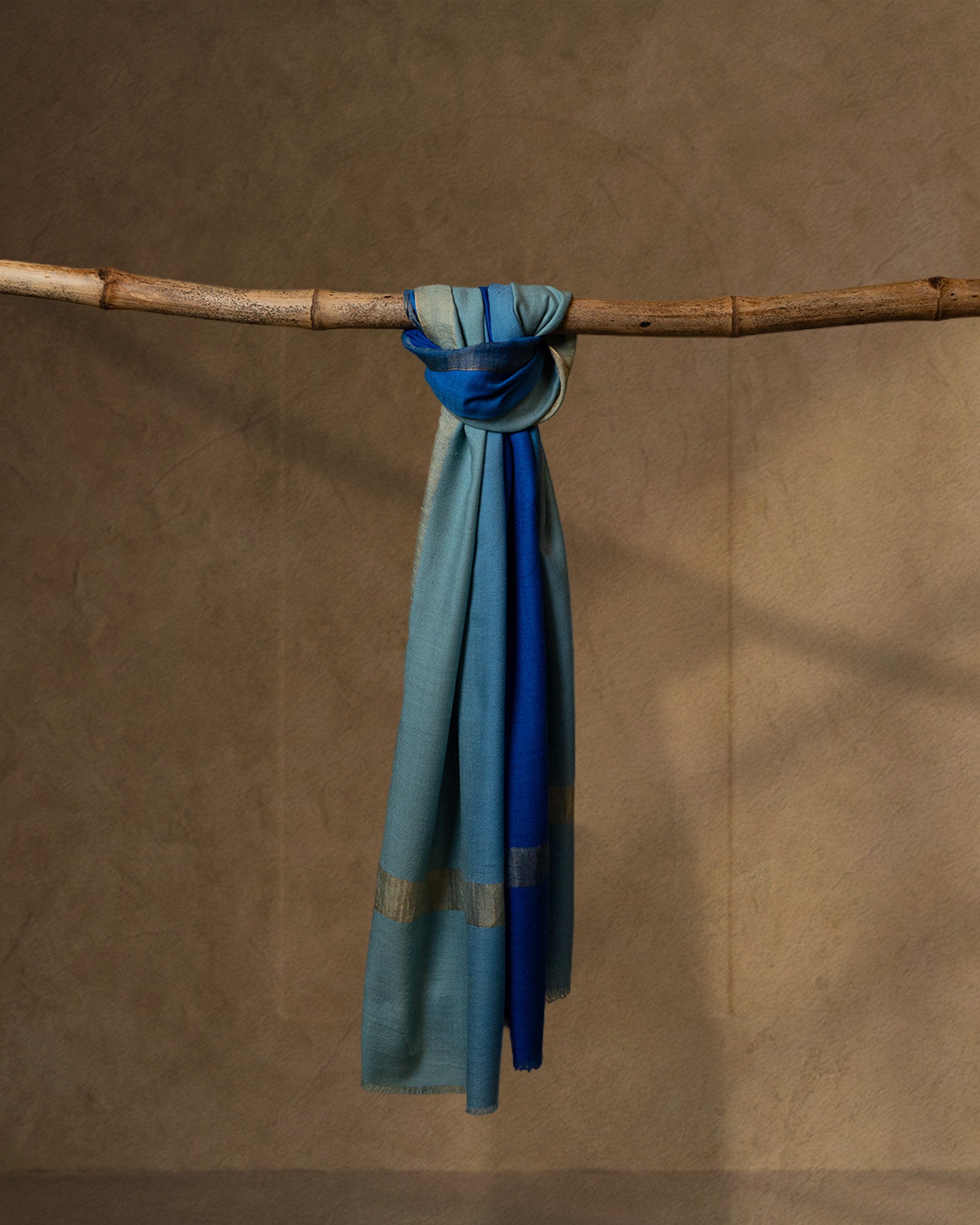Pista Loom Cashmere Stole  Pistachio stole from the Ashwaa Sunrise collection