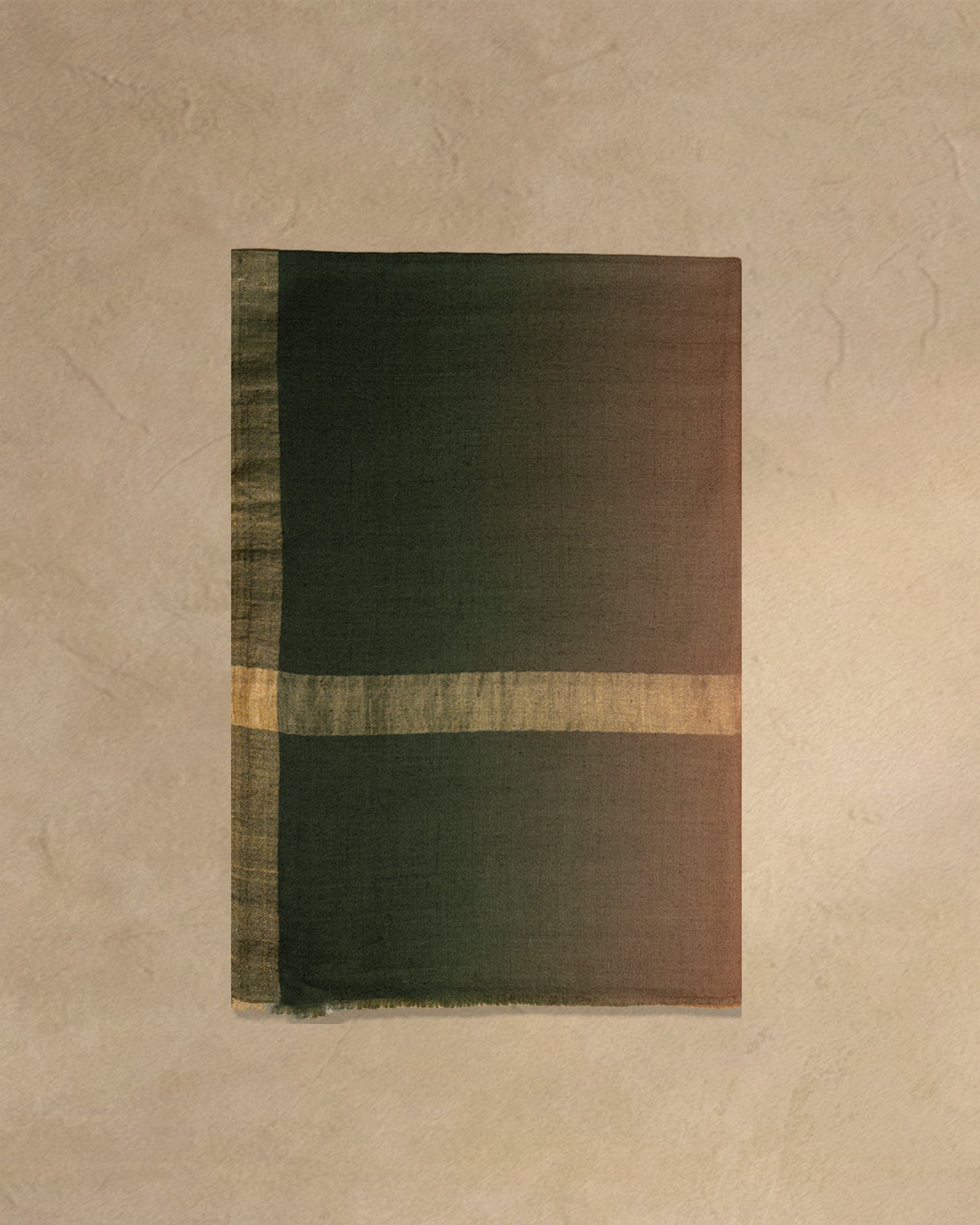 Onyx Thread Cashmere Stole  Black stole from the Ashwaa Sunrise collection