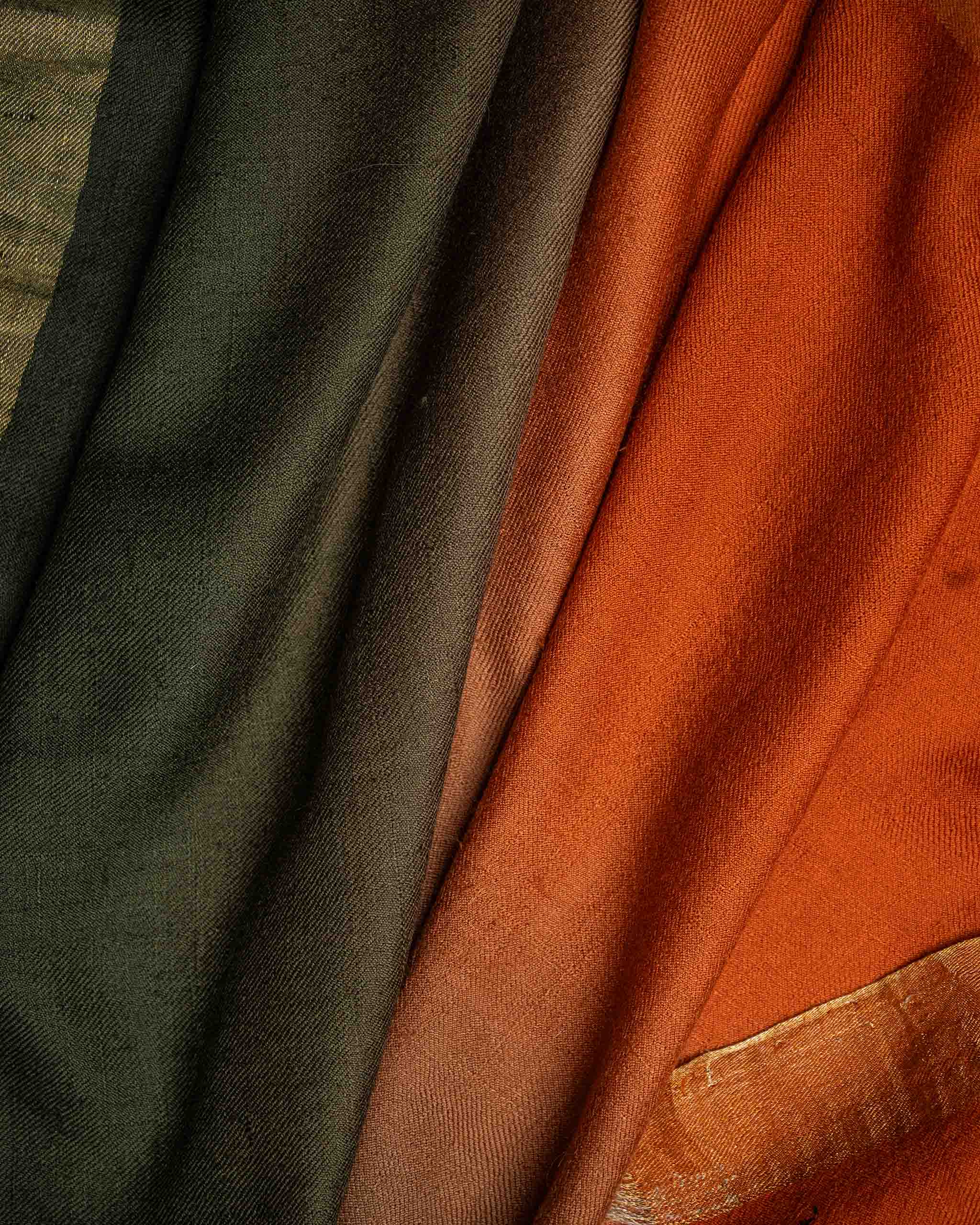 Night Loom Cashmere Stole  Black stole from the Ashwaa Sunrise collection