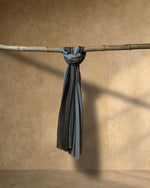 Midnight Bold Cashmere Stole  Black stole from the Ashwaa Sunrise collection