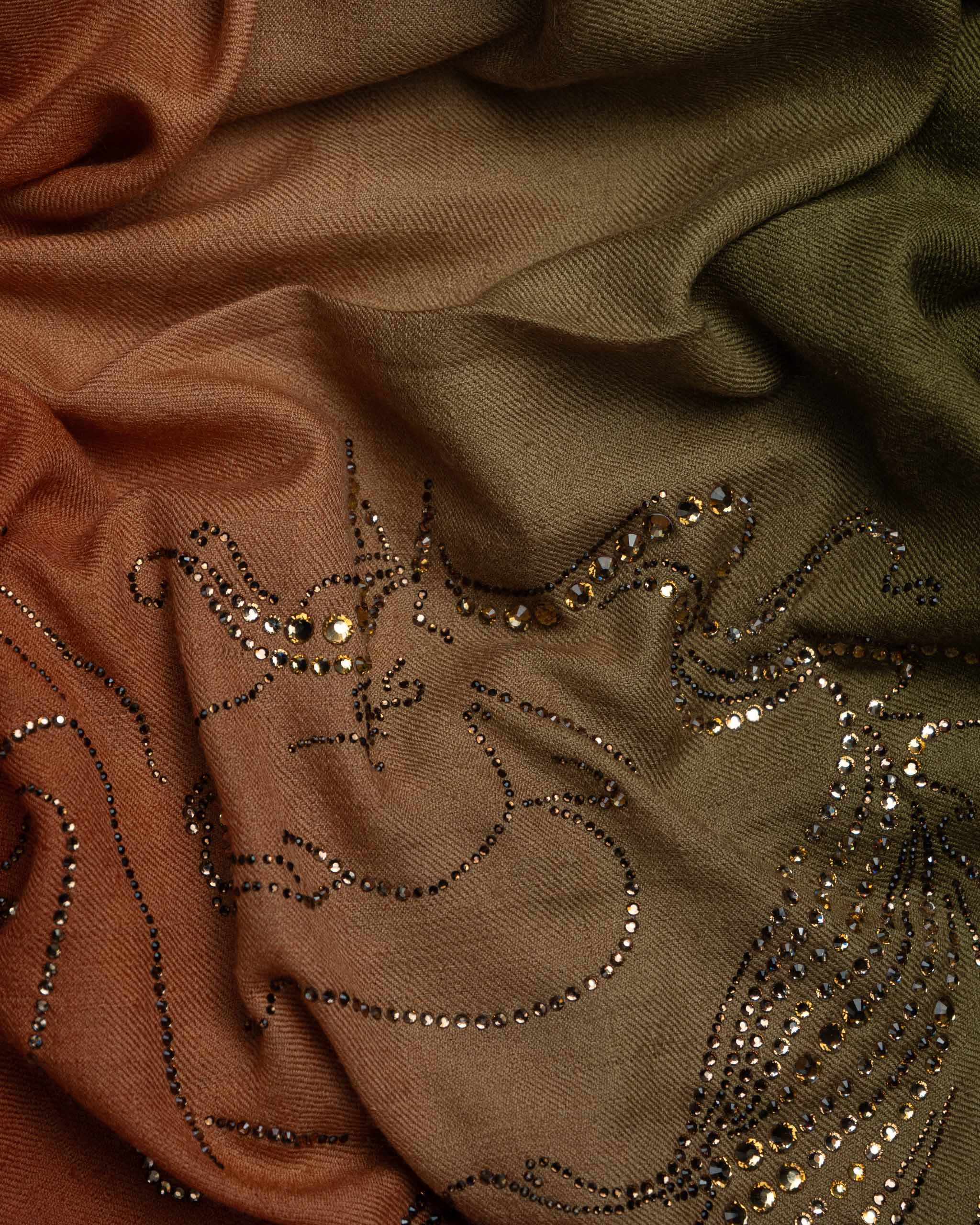 Ivory Bridle Cashmere Stole  Ivory stole from the Ashwaa Equestrian collection