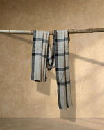 Sand Check Cashmere Stole  Beige stole from the Ashwaa Polo collection