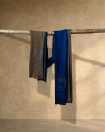 Saddle Dusk Cashmere Stole  Brown stole from the Ashwaa Equestrian collection