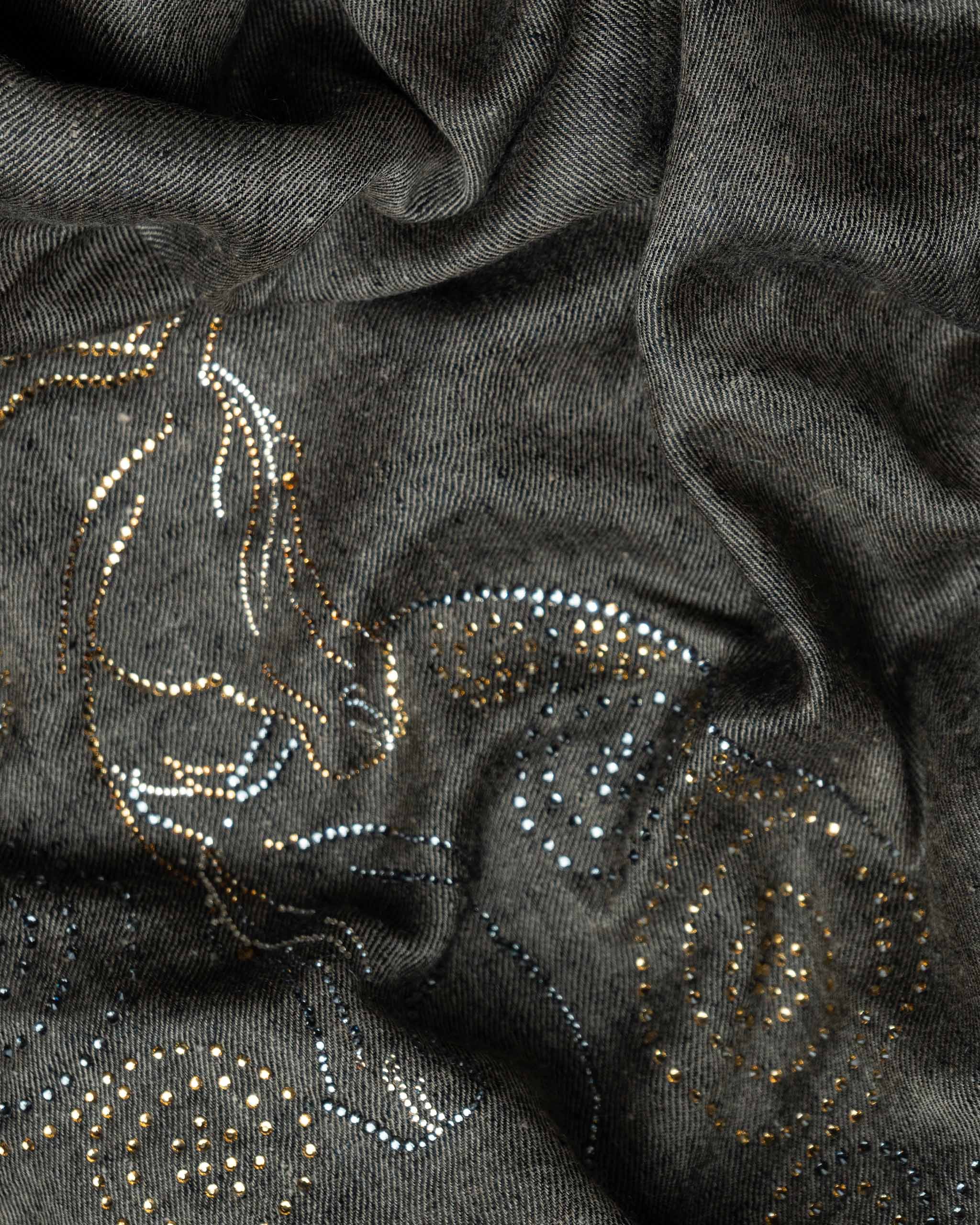 Earth Seam Cashmere Stole  Tan stole from the Ashwaa Equestrian collection
