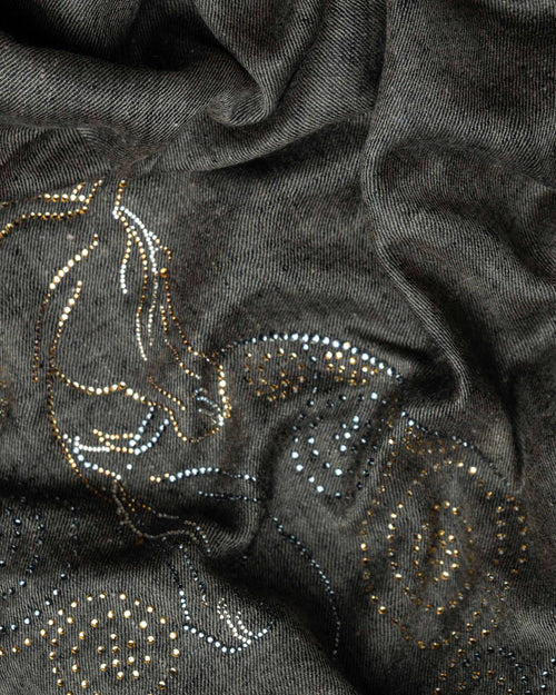 Earth Seam Cashmere Stole  Tan stole from the Ashwaa Equestrian collection