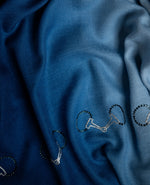 Liverpool Scope Wool Stole — Sky Blue stole from the Ashwaa Show Jumping collection