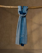 Liverpool Scope Wool Stole — Sky Blue stole from the Ashwaa Show Jumping collection