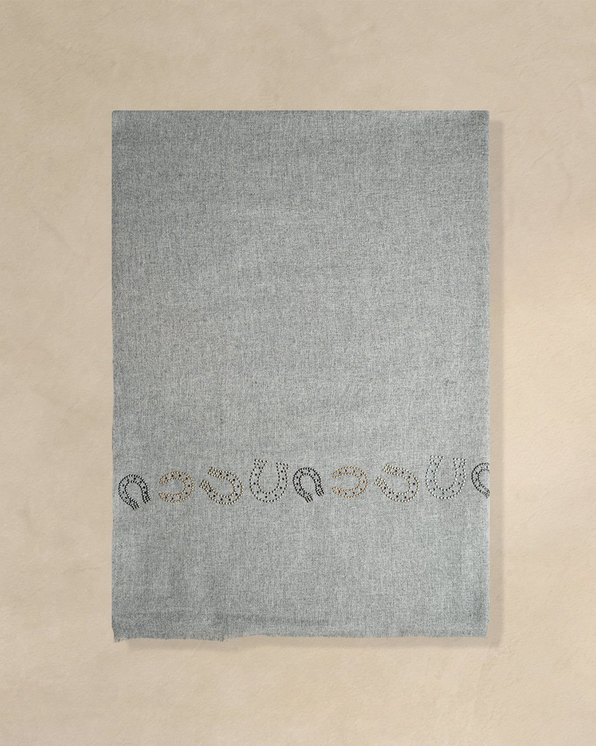 Withers Glint Wool Stole — Grey stole from the Ashwaa Equestrian collection