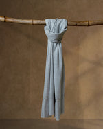 Withers Glint Wool Stole — Grey stole from the Ashwaa Equestrian collection