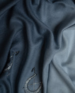 Gallop Wraps Wool Stole — Ash Grey stole from the Ashwaa Polo collection