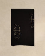 Hooves Dusk Wool Stole — Chocolate Brown stole from the Ashwaa Polo collection