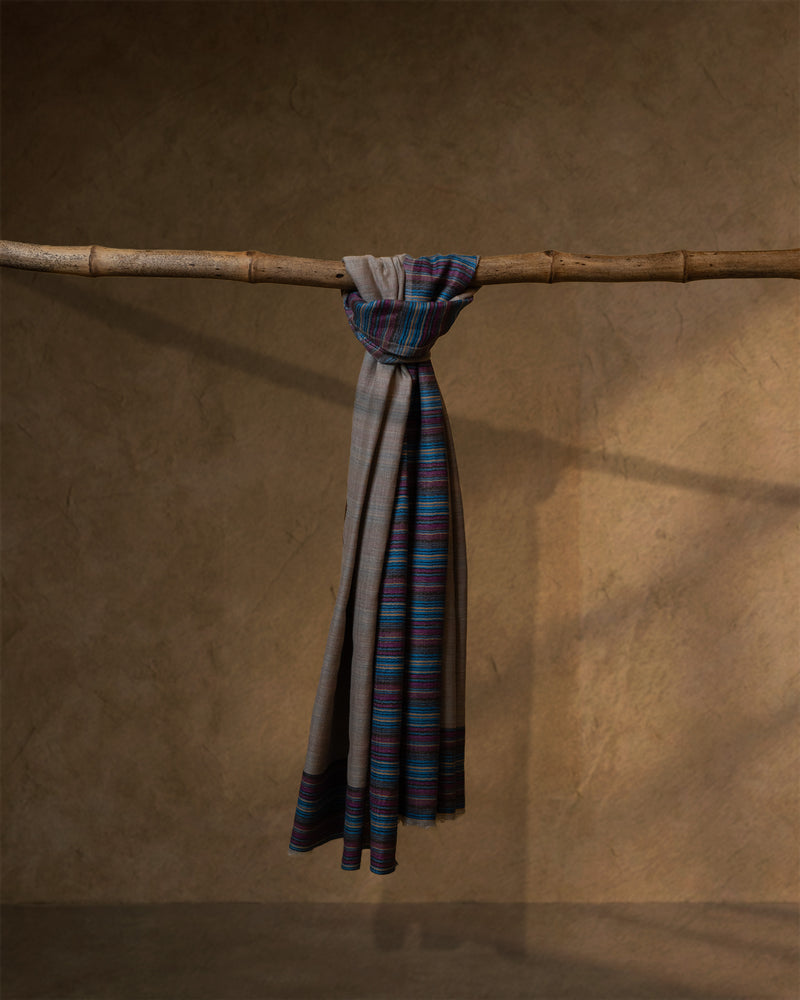 Cream Bridle Wool Stole  Ivory stole from the Ashwaa Equestrian collection