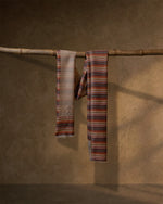 Lace Withers Wool Stole  Ivory stole from the Ashwaa Sunrise collection